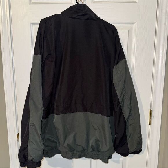Bill Blass Vintage Men's XL Green Black Windbreaker Jacket Full Zip Casual - Picture 2 of 11